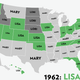 Illustration for article titled Map: Six Decades of the Most Popular Names for Girls, State-by-State
